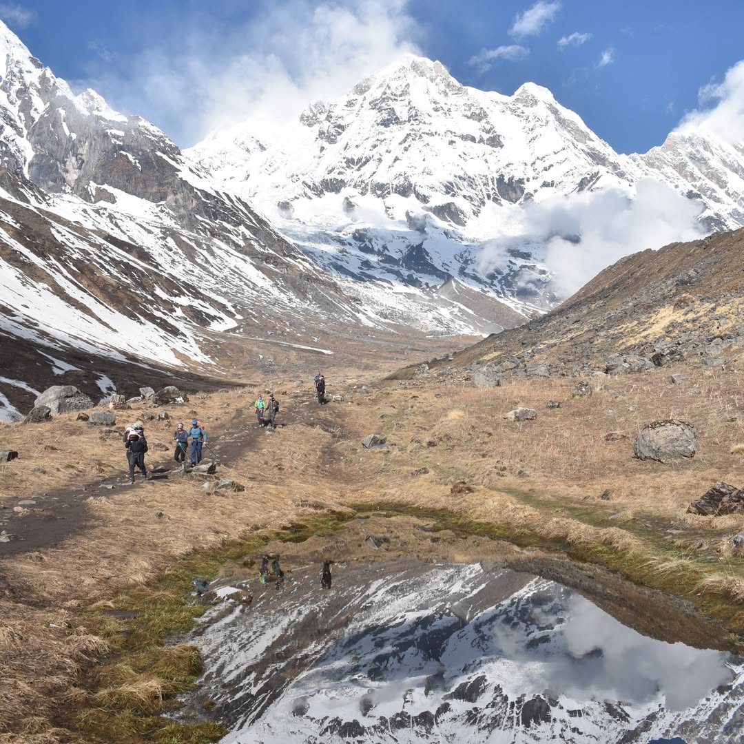 Along Annapurna Base Camp and their natural beauties in high altitude trekking